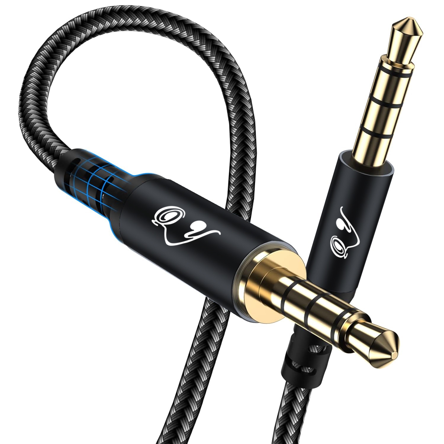 Audio Jumper Wire - 3,5mm TRRS AUX Audiokabel, Stecker-zu-Stecker 4-Pol